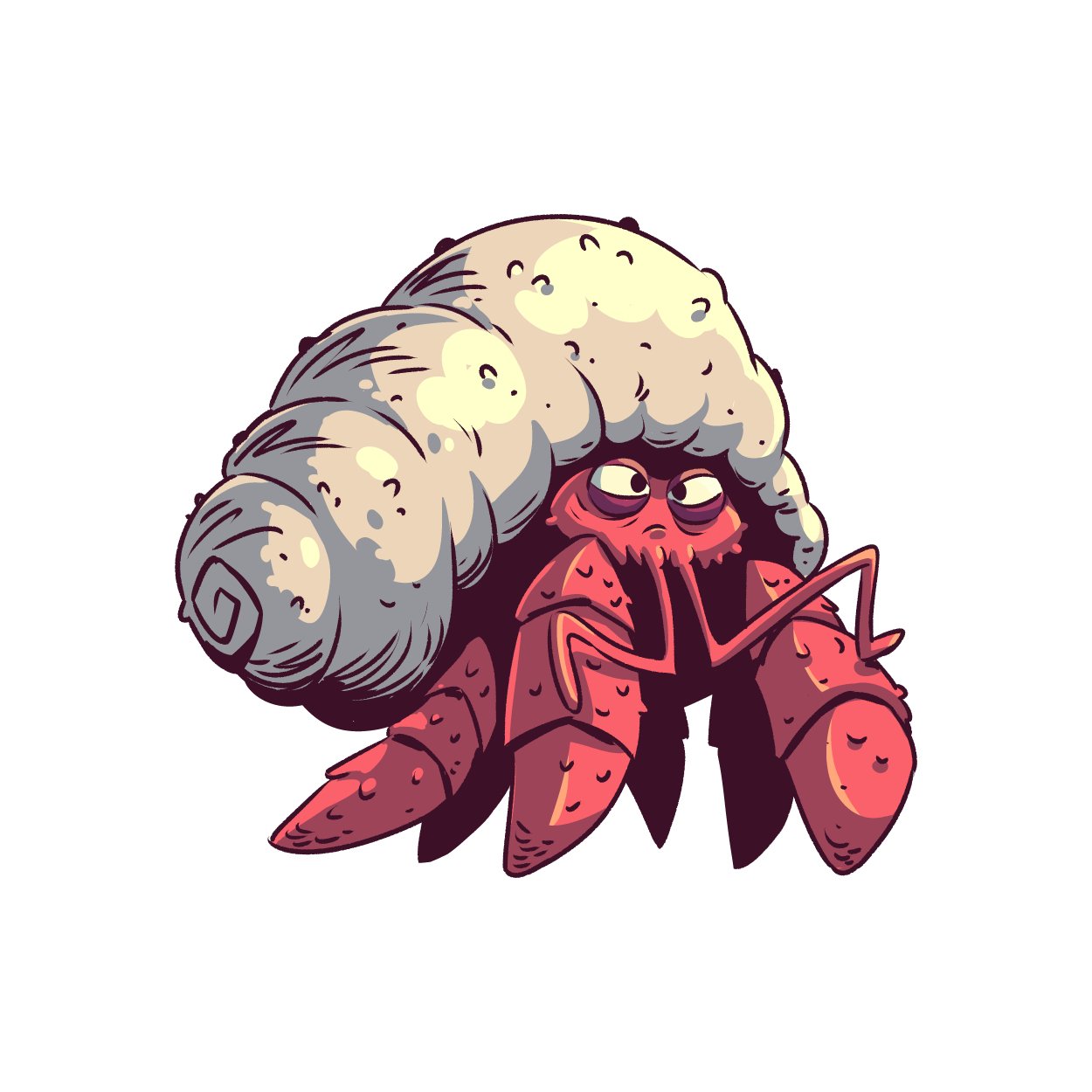 Hermit Crab - Sticker — DerekLaufman.com